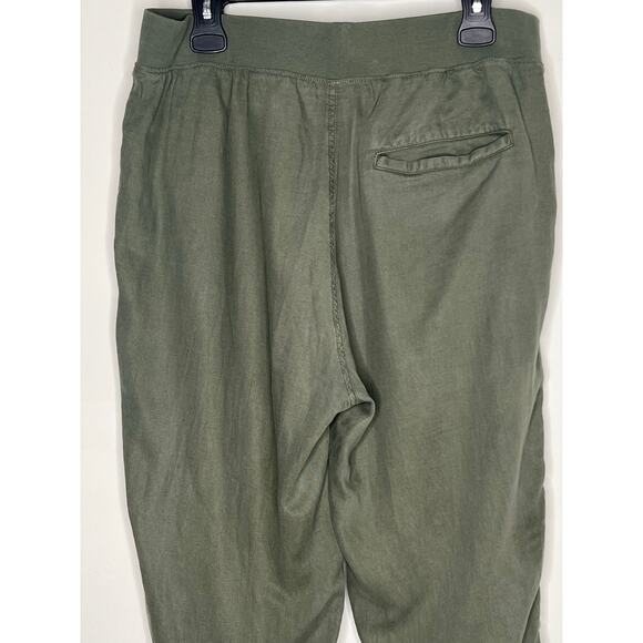 Faherty Arlie Pull On High Waisted Tapered Utility Pants Thyme Women's Size XL - Picture 7 of 11